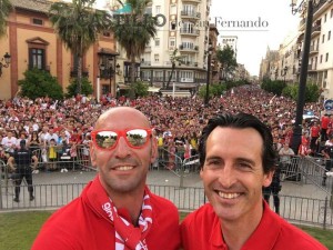 Monchi Emery Celebracion