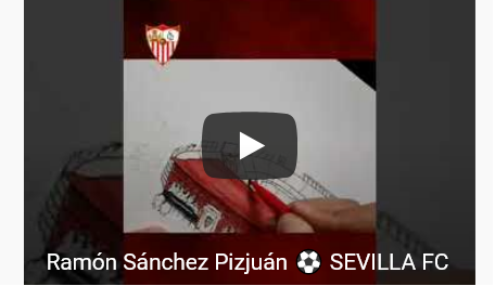 Vídeo: Cómo dibujar el Ramón Sánchez-Pizjuán en 3D - Vamos Mi Sevilla