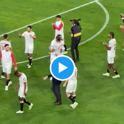 Vídeo: Así ha reaccionado Sergio Ramos al acercarse a Biris Norte al final del partido