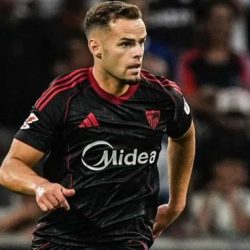 Ramón Martínez con la camiseta del Sevilla FC