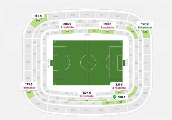 Gran oferta de entradas de reventa para el derbi