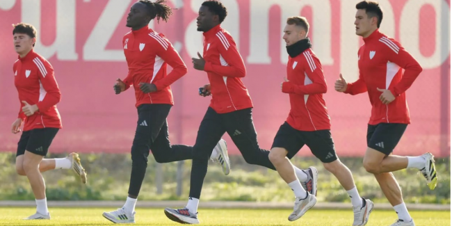 Las novedades del entrenamiento de hoy en el Sevilla