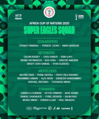 Convocatoria de Nigeria