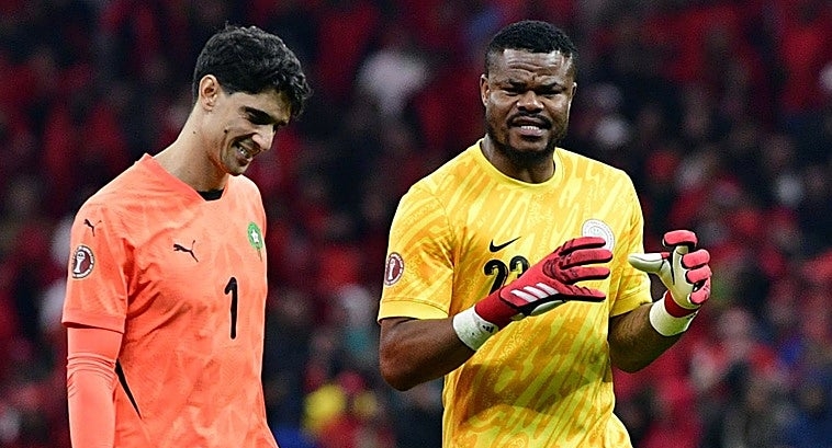 Bono antes de la tanda de penaltis del Marruecos - Nigeria 