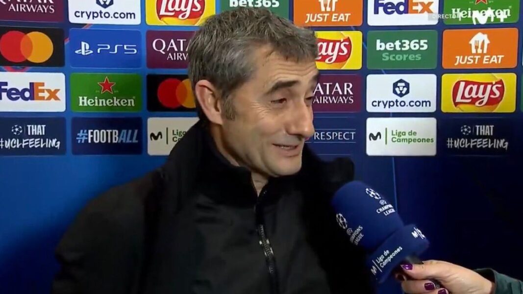 Ernesto Valverde después del partido con