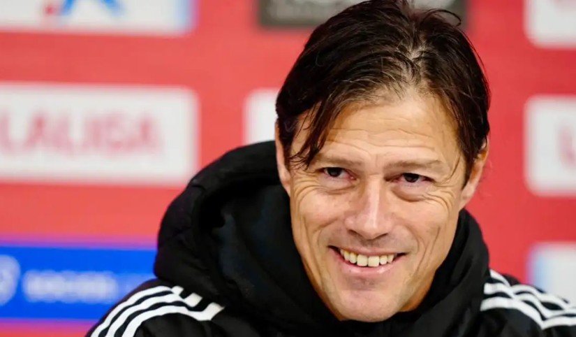 Almeyda en sala de prensa